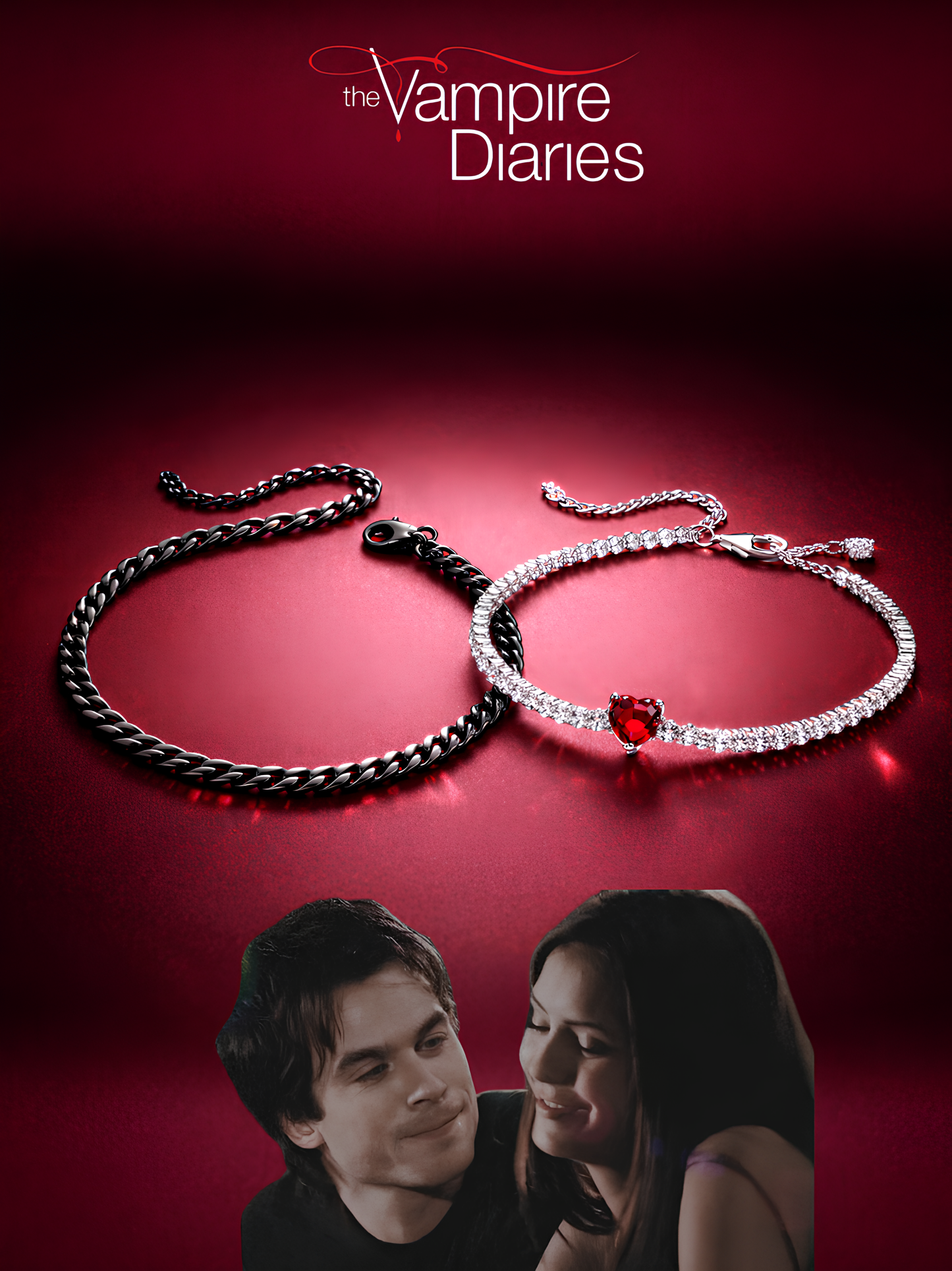 Damon and Elena Couple Bracelets
