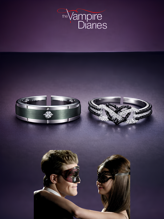 Stefan and Katherine Couple Rings