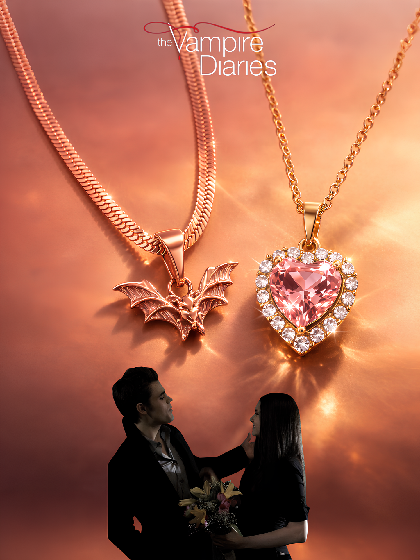 Stefan and Elena Couple Necklaces